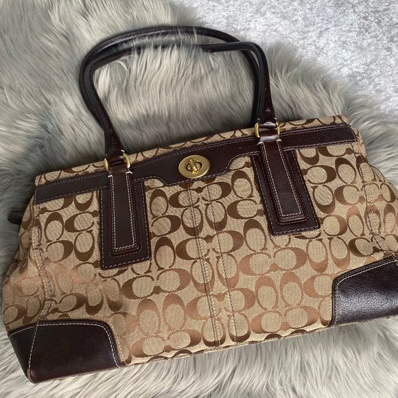 EUC Coach Hampton Business Carryall - Signature Jacquard - Picture 3 of 10